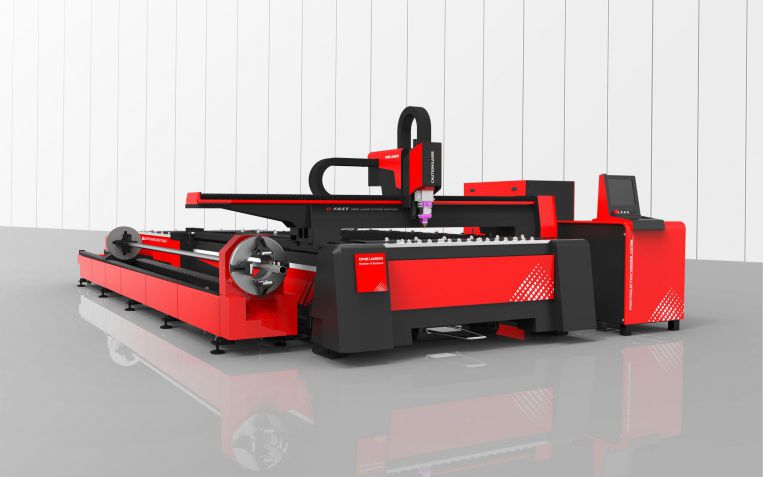 Open type of plate and pipe integrated cutting machine