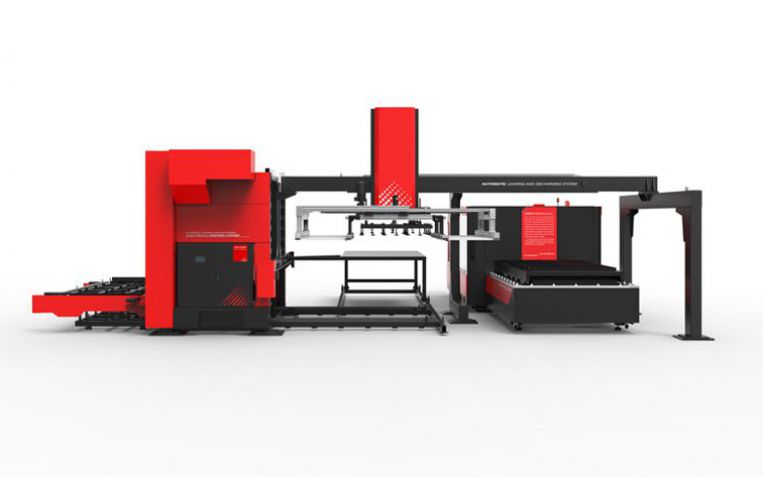 Automatic loading and unloading system for laser cutting machine